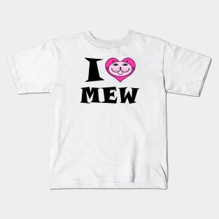 I HEART Cat - PINK KITTY Kids T-Shirt